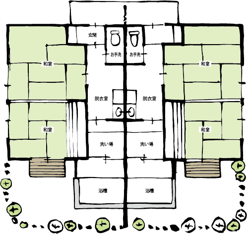 お宿 伊織 間取り図